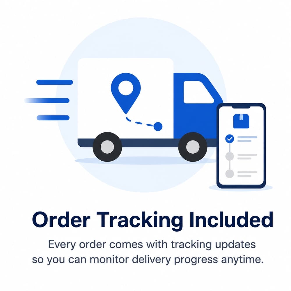 4.Order Tracking Included
