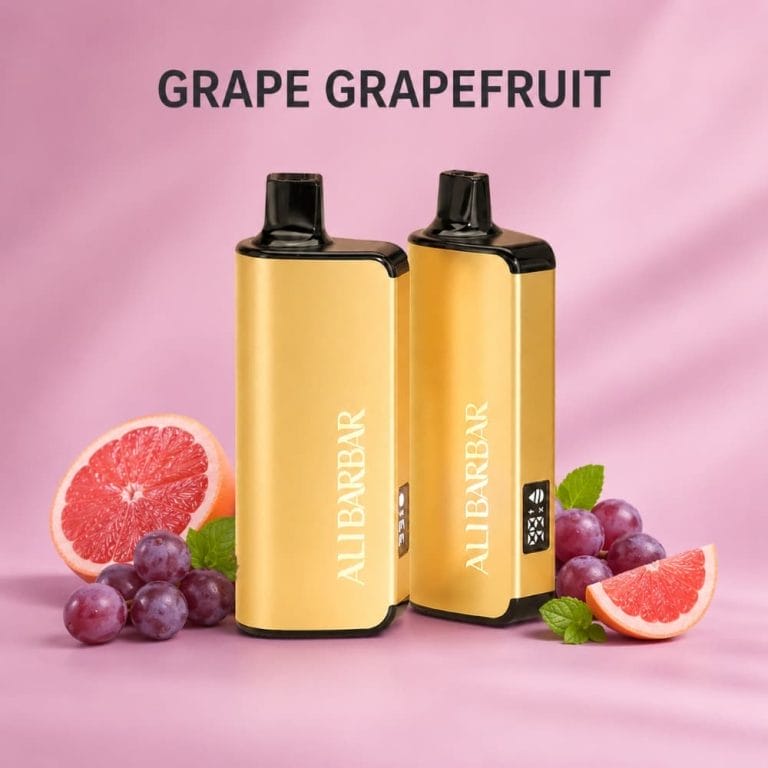 alibarbar 9000 puffs grape grapefruit
