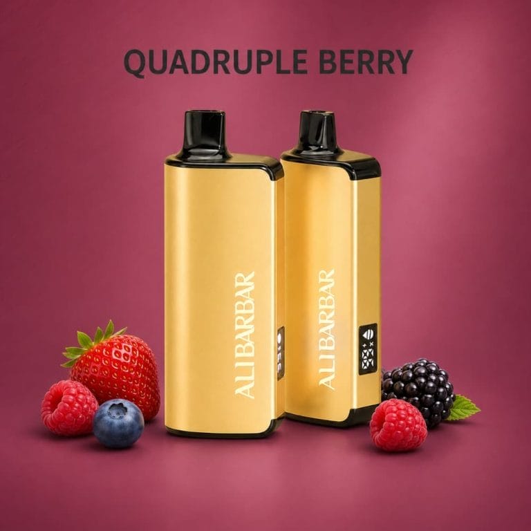 alibarbar 9000 puffs quadruple berry