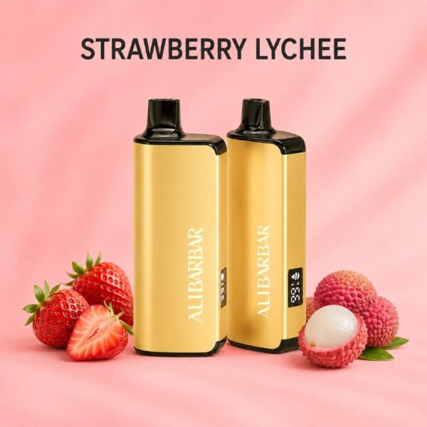 alibarbar 9000 puffs strawberry lychee