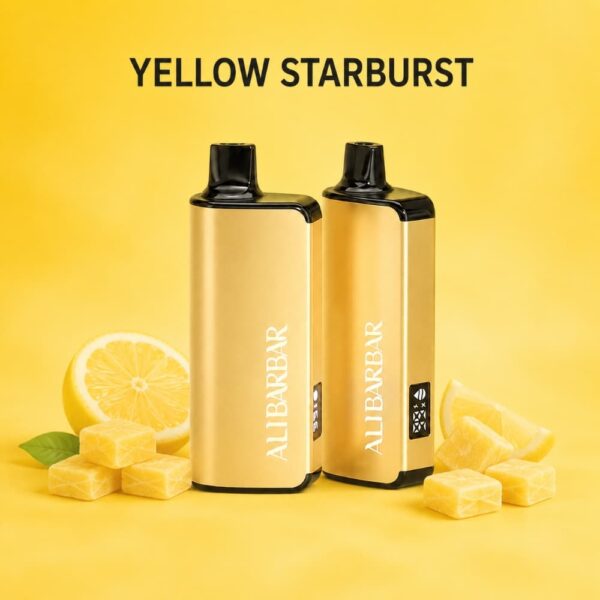 alibarbar 9000 puffs yellow starburst