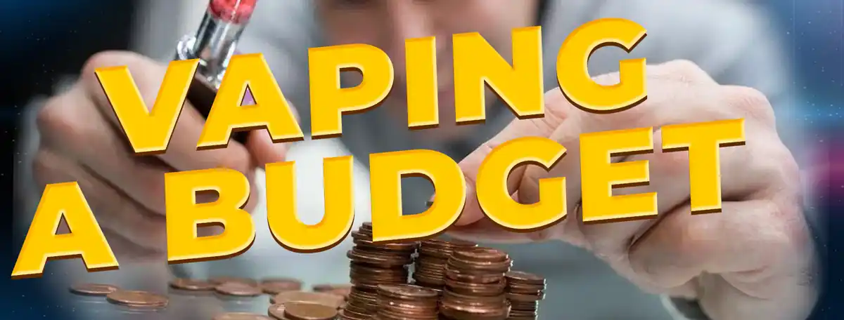 An image illustrating cost savings, possibly showing a rechargeable vape device next to a stack of coins or banknotes, signifying a more affordable and economical vaping option.