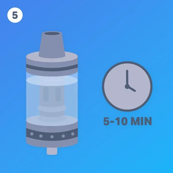 how to prime vape coils step 5