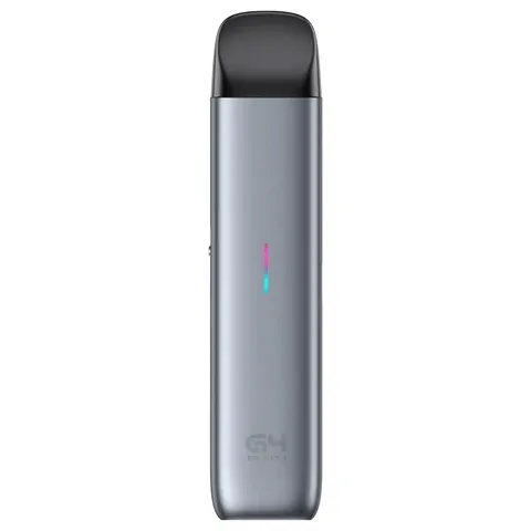 A close-up shot of an open pod vape system with a finger adjusting a small toggle for airflow control, illustrating customisation.