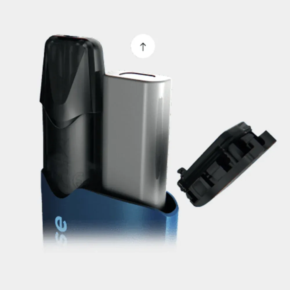 A vape device neatly stored in a cool, dark, and shaded indoor location, such as a desk drawer or a cupboard, away from direct sunlight.