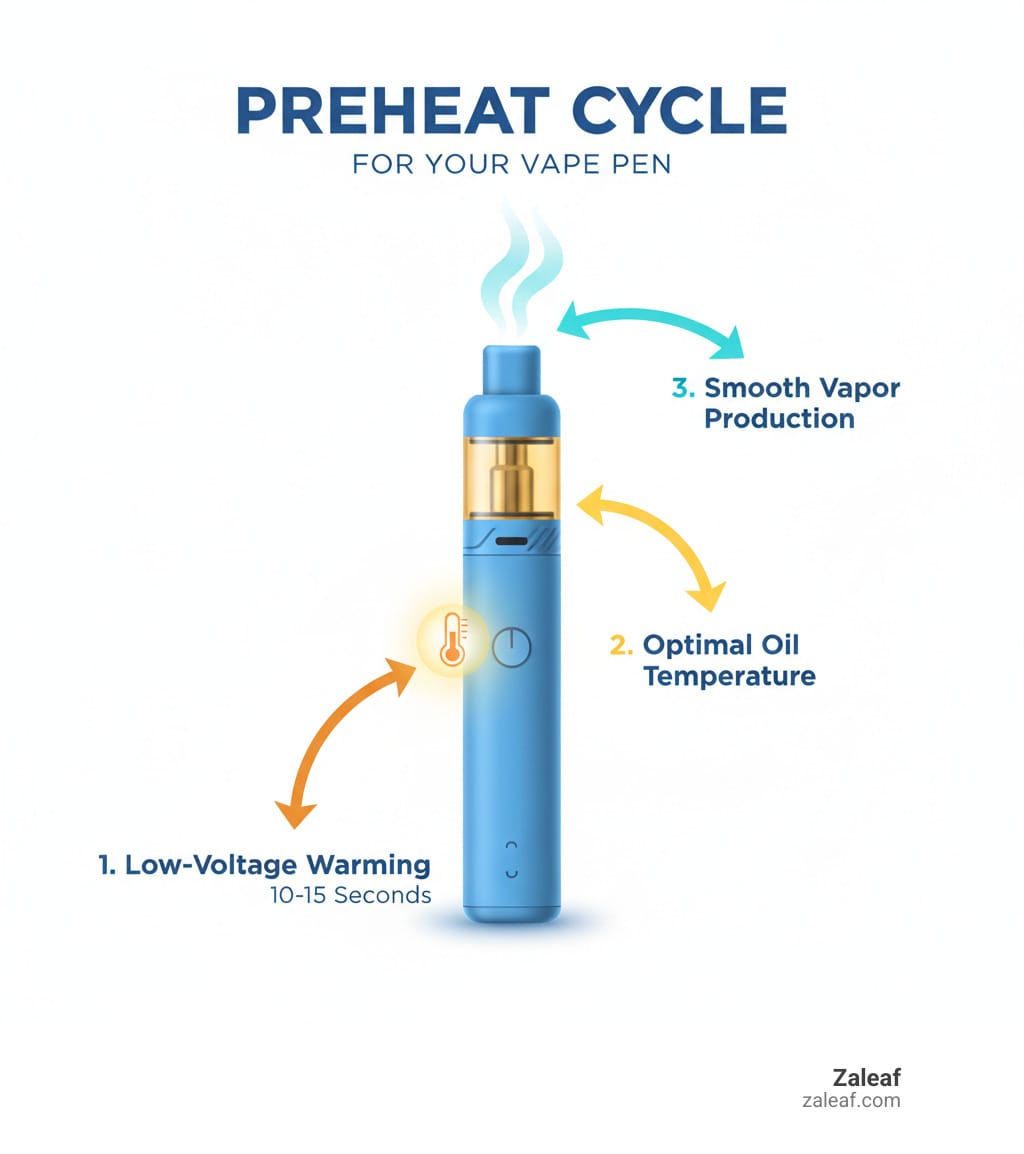 A detailed diagram illustrating excess e-liquid pooled in the central airflow channel or chimney of a vape device, causing a gurgling sound and restricted draw.