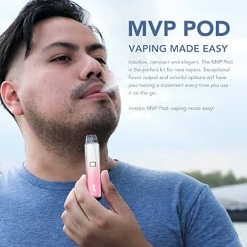 A person casually taking a puff from a simple, draw-activated disposable vape, demonstrating ease of use and zero learning curve.