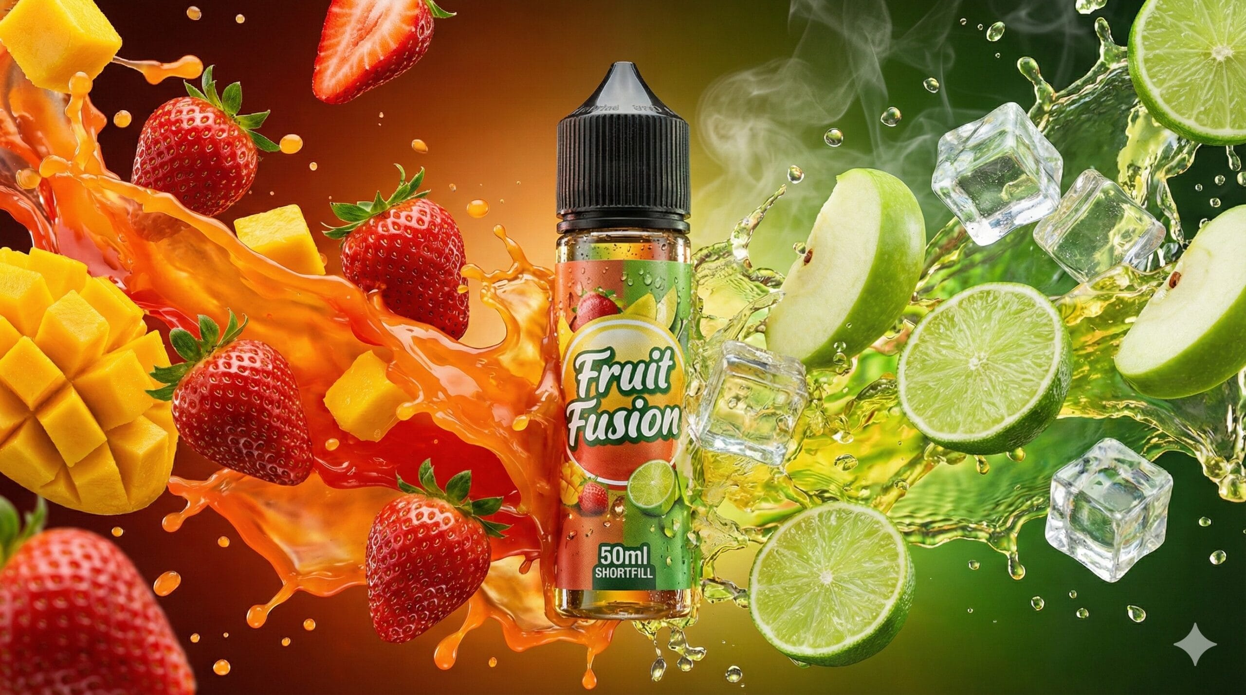 A visual spectrum with Confectionery Style on one end (represented by candy, gummy sweets) and Botanical Style on the other (represented by fresh, ripe fruit and organic extracts), with arrows indicating a gradient.