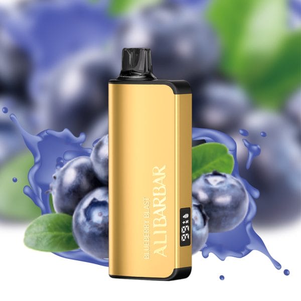An ALIBARBAR high-capacity disposable vape device, emphasizing its sleek, modern design and rechargeable feature.