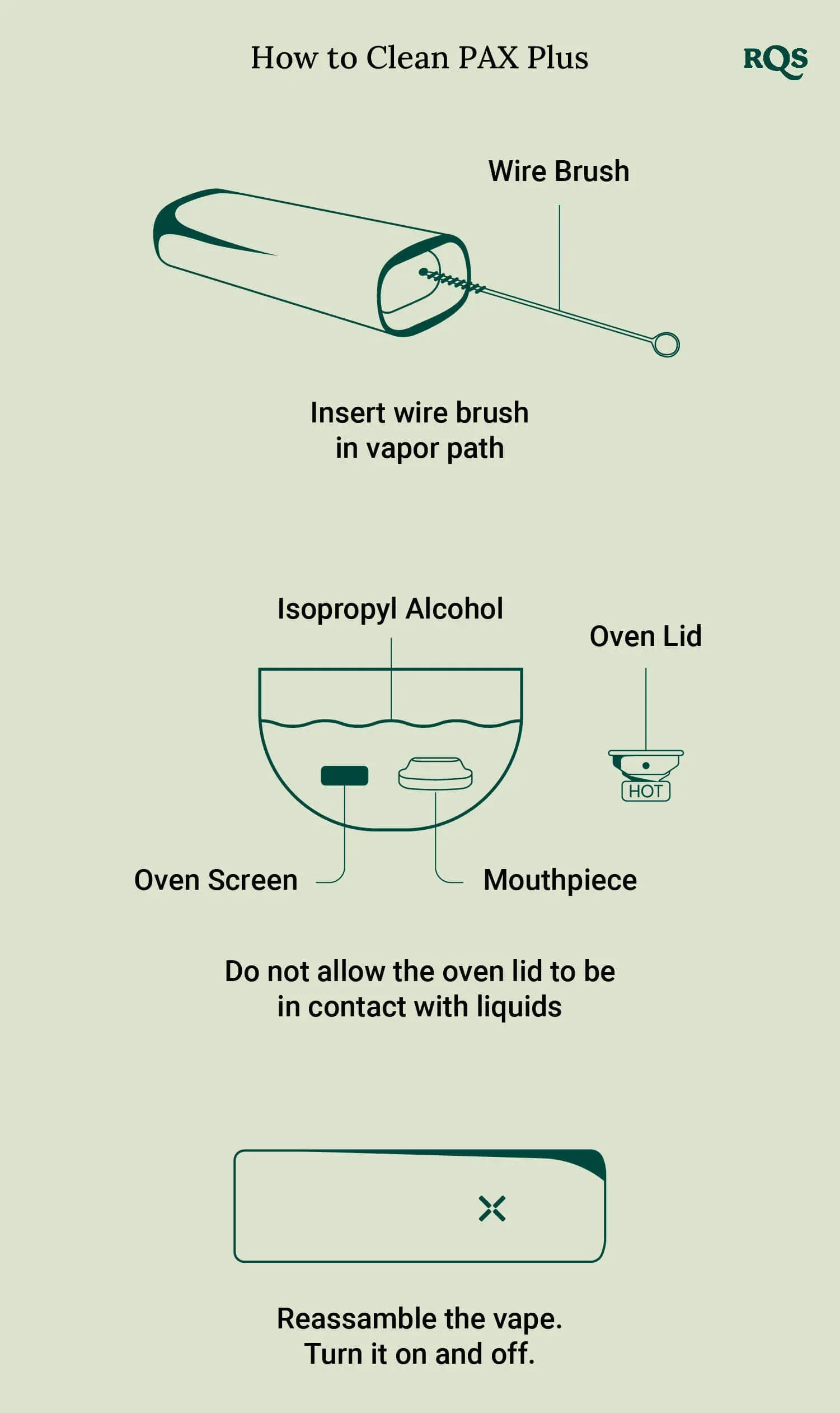 A hand inserting a tightly rolled piece of tissue paper into a disposable vape mouthpiece to absorb condensed e-liquid and sticky residue.